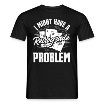 Rückläufige Planeten Merkur Rückläufig - Männer T-Shirt - Schwarz - Vorne - AI Model Male 178 light (178cm)