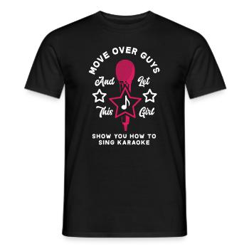 Chanteur de karaoké Chanteur de karaoké Musique - T-shirt homme - noir - Devant - AI Model Male 178 light (178cm)