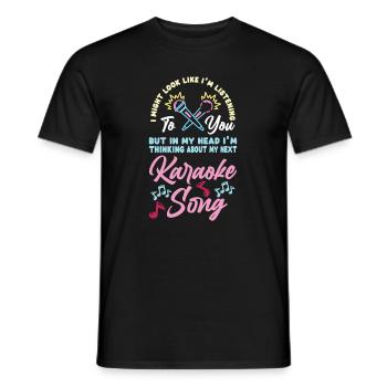 Chanteur de karaoké Chanteur de karaoké Musique - T-shirt homme - noir - Devant - AI Model Male 178 light (178cm)