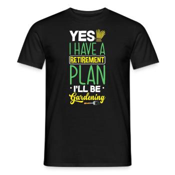 Jardinier, Jardinier, Jardinier, Jardinier Amateur, Plantes - T-shirt homme - noir - Devant - AI Model Male 178 light (178cm)