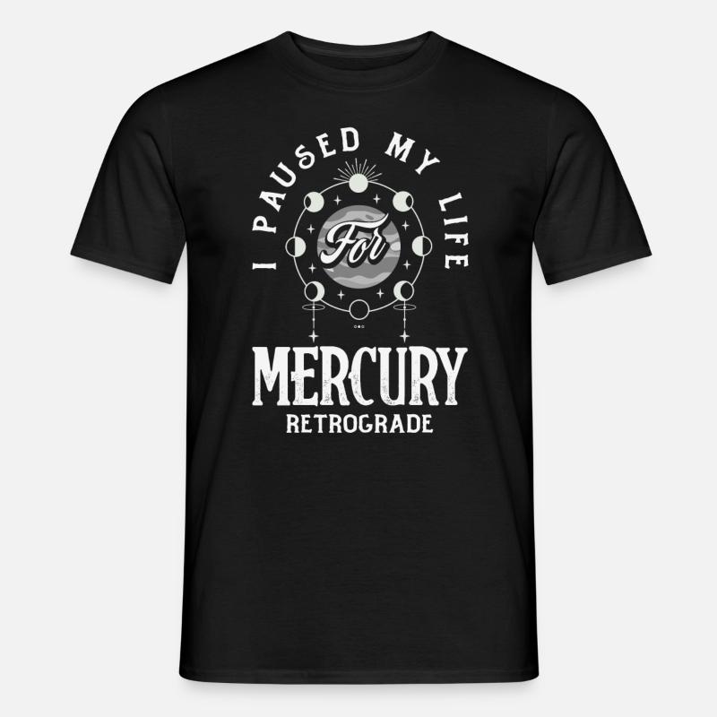 Retrograde planets Mercury Retrograde - Men's T-Shirt - black