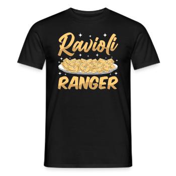 Lustige Italienisches Ravioli Pasta - Männer T-Shirt - Schwarz - Vorne - AI Model Male 178 light (178cm)