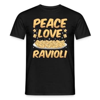 Lustige Italienisches Ravioli Pasta - Männer T-Shirt - Schwarz - Vorne - AI Model Male 178 light (178cm)