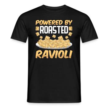 Lustige Italienisches Ravioli Pasta - Männer T-Shirt - Schwarz - Vorne - AI Model Male 178 light (178cm)