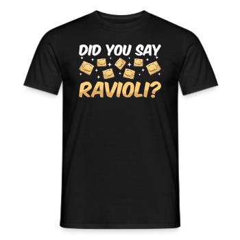 Lustige Italienisches Ravioli Pasta - Männer T-Shirt - Schwarz - Vorne - AI Model Male 178 light (178cm)