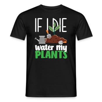 Jardinier, Jardinier, Jardinier, Jardinier Amateur, Plantes - T-shirt homme - noir - Devant - AI Model Male 178 light (178cm)