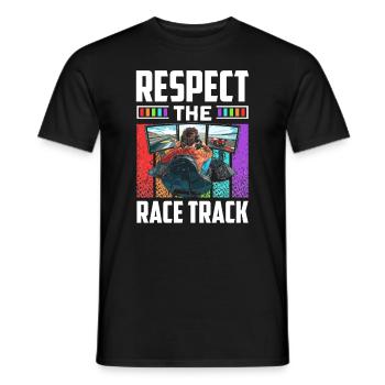Simulator Cockpit Esports Sim Racing - Männer T-Shirt - Schwarz - Vorne - AI Model Male 178 light (178cm)