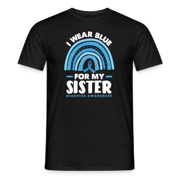 T1D Diabetes Typ 1 Diabetiker Geschenk - Männer T-Shirt - Schwarz - Vorne - AI Model Male 178 light (178cm)