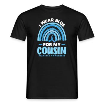T1D Diabetes Typ 1 Diabetiker Geschenk - Männer T-Shirt - Schwarz - Vorne - AI Model Male 178 light (178cm)