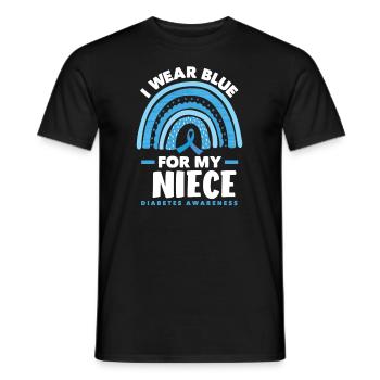 T1D Diabetes Typ 1 Diabetiker Geschenk - Männer T-Shirt - Schwarz - Vorne - AI Model Male 178 light (178cm)
