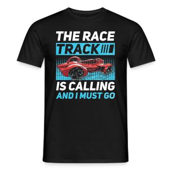 Simulator Cockpit Esports Sim Racing - Männer T-Shirt - Schwarz - Vorne - AI Model Male 178 light (178cm)