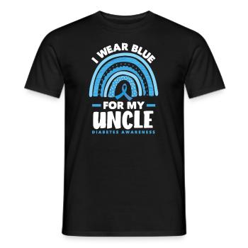 T1D Diabetes Typ 1 Diabetiker Geschenk - Männer T-Shirt - Schwarz - Vorne - AI Model Male 178 light (178cm)