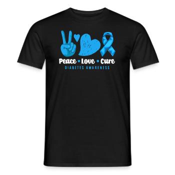 Cadeau pour diabétiques de type 1 pour diabétiques de type 1 - T-shirt homme - noir - Devant - AI Model Male 178 light (178cm)