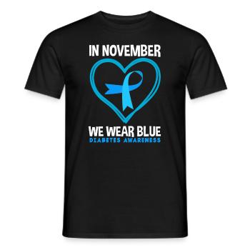 Cadeau pour diabétiques de type 1 pour diabétiques de type 1 - T-shirt homme - noir - Devant - AI Model Male 178 light (178cm)