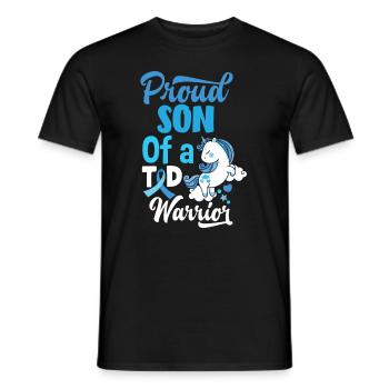 T1D Diabetes Typ 1 Diabetiker Geschenk - Männer T-Shirt - Schwarz - Vorne - AI Model Male 178 light (178cm)