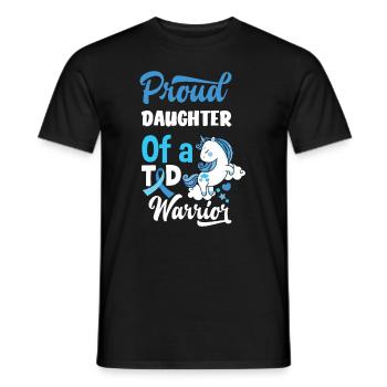 T1D Diabetes Typ 1 Diabetiker Geschenk - Männer T-Shirt - Schwarz - Vorne - AI Model Male 178 light (178cm)