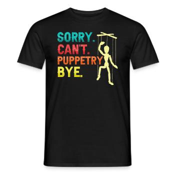 Puppeteer, puppeteer - Men's T-Shirt - black - Front - AI Model Male 178 light (178cm)
