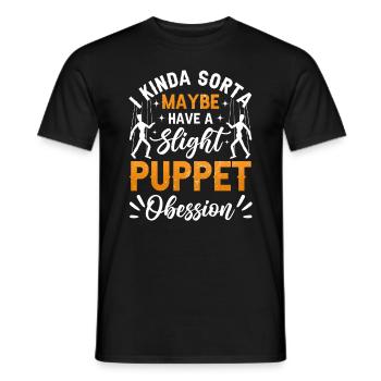 Puppeteer, puppeteer - Men's T-Shirt - black - Front - AI Model Male 178 light (178cm)