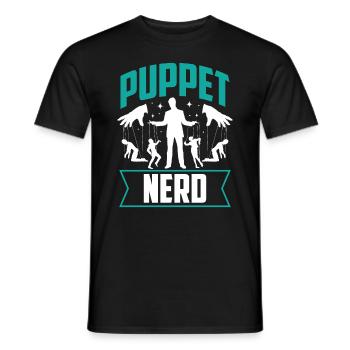 Puppeteer, puppeteer - Men's T-Shirt - black - Front - AI Model Male 178 light (178cm)