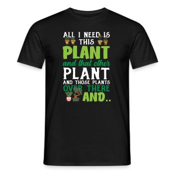 Jardinier, Jardinier, Jardinier, Jardinier Amateur, Plantes - T-shirt homme - noir - Devant - AI Model Male 178 light (178cm)