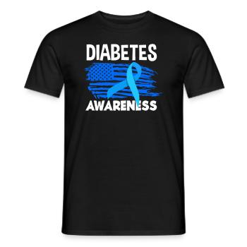 Cadeau pour diabétiques de type 1 pour diabétiques de type 1 - T-shirt homme - noir - Devant - AI Model Male 178 light (178cm)