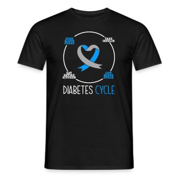 Cadeau pour diabétiques de type 1 pour diabétiques de type 1 - T-shirt homme - noir - Devant - AI Model Male 178 light (178cm)
