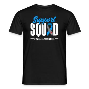 T1D Diabetes Typ 1 Diabetiker Geschenk - Männer T-Shirt - Schwarz - Vorne - AI Model Male 178 light (178cm)