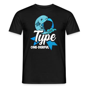 Cadeau pour diabétiques de type 1 pour diabétiques de type 1 - T-shirt homme - noir - Devant - AI Model Male 178 light (178cm)
