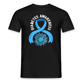 T1D Diabetes Typ 1 Diabetiker Geschenk - Männer T-Shirt - Schwarz - Vorne - AI Model Male 178 light (178cm)