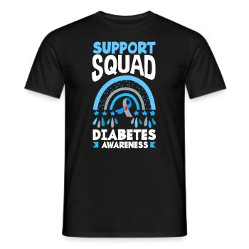 T1D Diabetes Typ 1 Diabetiker Geschenk - Männer T-Shirt - Schwarz - Vorne - AI Model Male 178 light (178cm)