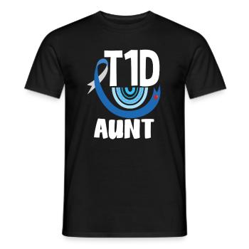 Cadeau pour diabétiques de type 1 pour diabétiques de type 1 - T-shirt homme - noir - Devant - AI Model Male 178 light (178cm)