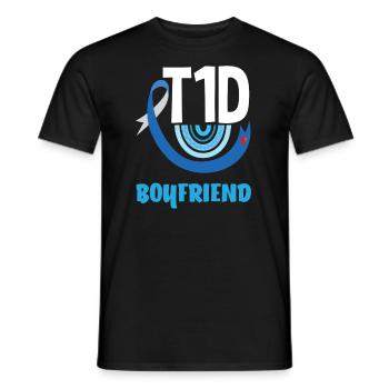 Cadeau pour diabétiques de type 1 pour diabétiques de type 1 - T-shirt homme - noir - Devant - AI Model Male 178 light (178cm)