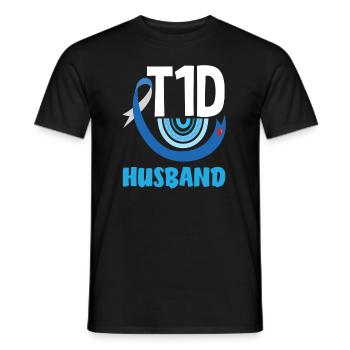 Cadeau pour diabétiques de type 1 pour diabétiques de type 1 - T-shirt homme - noir - Devant - AI Model Male 178 light (178cm)