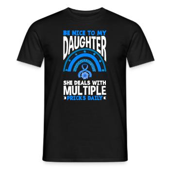 Cadeau pour diabétiques de type 1 pour diabétiques de type 1 - T-shirt homme - noir - Devant - AI Model Male 178 light (178cm)