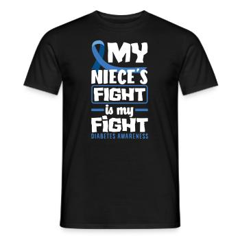Cadeau pour diabétiques de type 1 pour diabétiques de type 1 - T-shirt homme - noir - Devant - AI Model Male 178 light (178cm)