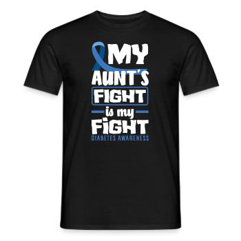 T1D Diabetes Typ 1 Diabetiker Geschenk - Männer T-Shirt - Schwarz - Vorne - AI Model Male 178 light (178cm)