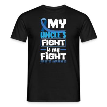 Cadeau pour diabétiques de type 1 pour diabétiques de type 1 - T-shirt homme - noir - Devant - AI Model Male 178 light (178cm)