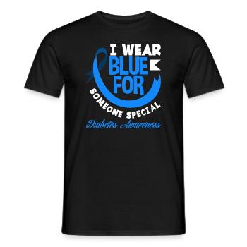 Cadeau pour diabétiques de type 1 pour diabétiques de type 1 - T-shirt homme - noir - Devant - AI Model Male 178 light (178cm)