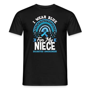 Cadeau pour diabétiques de type 1 pour diabétiques de type 1 - T-shirt homme - noir - Devant - AI Model Male 178 light (178cm)