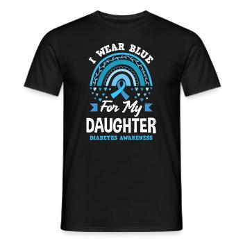 T1D Diabetes Typ 1 Diabetiker Geschenk - Männer T-Shirt - Schwarz - Vorne - AI Model Male 178 light (178cm)