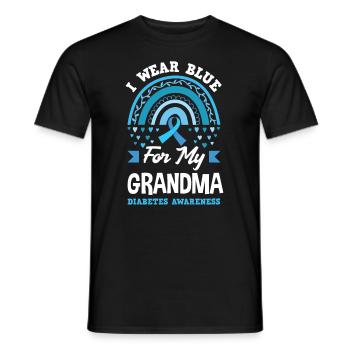 Cadeau pour diabétiques de type 1 pour diabétiques de type 1 - T-shirt homme - noir - Devant - AI Model Male 178 light (178cm)
