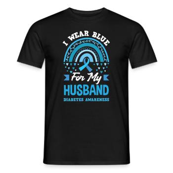 T1D Diabetes Typ 1 Diabetiker Geschenk - Männer T-Shirt - Schwarz - Vorne - AI Model Male 178 light (178cm)