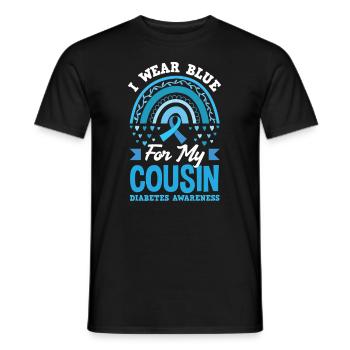 Cadeau pour diabétiques de type 1 pour diabétiques de type 1 - T-shirt homme - noir - Devant - AI Model Male 178 light (178cm)