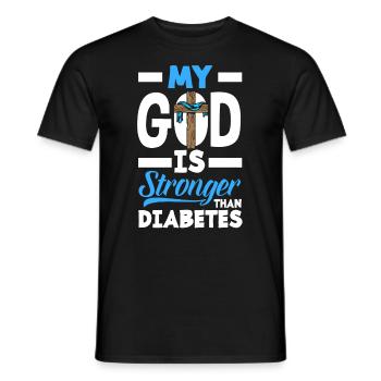 Cadeau pour diabétiques de type 1 pour diabétiques de type 1 - T-shirt homme - noir - Devant - AI Model Male 178 light (178cm)