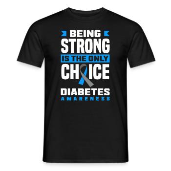 Cadeau pour diabétiques de type 1 pour diabétiques de type 1 - T-shirt homme - noir - Devant - AI Model Male 178 light (178cm)