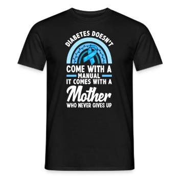 Cadeau pour diabétiques de type 1 pour diabétiques de type 1 - T-shirt homme - noir - Devant - AI Model Male 178 light (178cm)