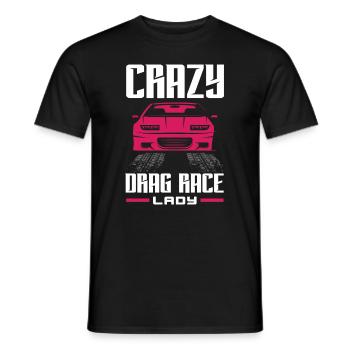 Drôle de voiture de course de voiture de course cadeau - T-shirt homme - noir - Devant - AI Model Male 178 light (178cm)