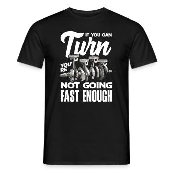 Funny Car Racing Car Racing Gift - Men's T-Shirt - black - Front - AI Model Male 178 light (178cm)