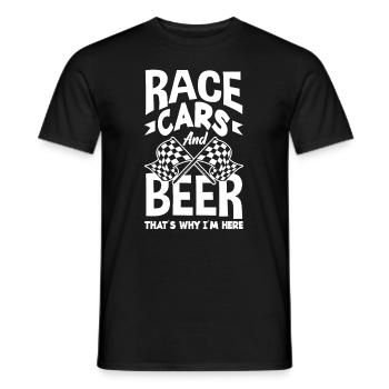 Funny Car Racing Car Racing Gift - Men's T-Shirt - black - Front - AI Model Male 178 light (178cm)