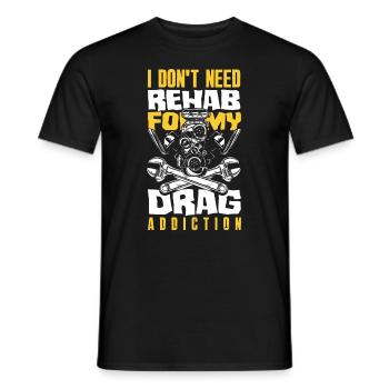 Funny Car Racing Car Racing Gift - Men's T-Shirt - black - Front - AI Model Male 178 light (178cm)